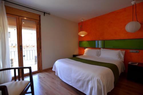 Hotel Posada Guadalupeにあるベッド