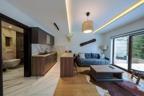 Χώρος καθιστικού στο Anja Sousza Apartment