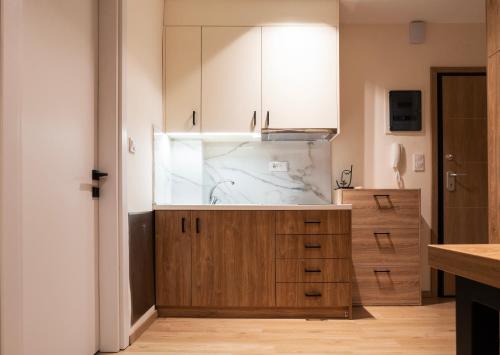 Η κουζίνα ή μικρή κουζίνα στο Harmony Center Luxury Apartment