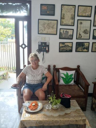 Ruang duduk di Aloe Vera villa