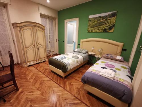 Katil atau katil-katil dalam bilik di B&B Ad Quintum Torino