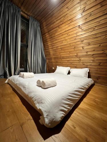 Cama o camas de una habitación en Gudauri Sikhaura