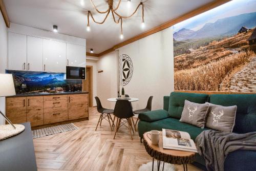 Nhà bếp/bếp nhỏ tại Apartamenty Pod Brzezinami