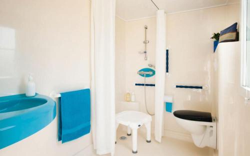 Koupelna v ubytování Camping Les Portes de Sancerre