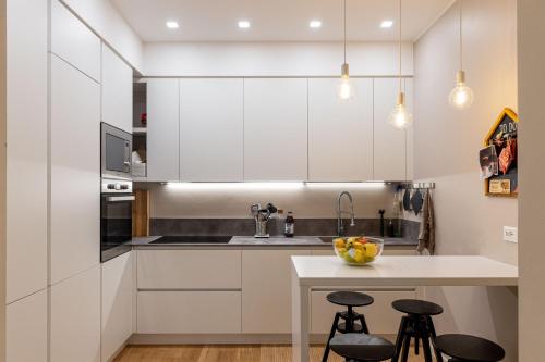Kuchyň nebo kuchyňský kout v ubytování Milan nanna B&B, metro M3,IEO, Duomo COLAZIONE INCLUSA