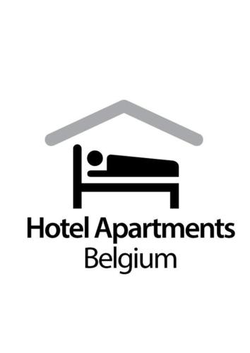 a logo for a hotel apartments bedroom at Hotel Apartments Belgium 1 - HAB 1 in Geel