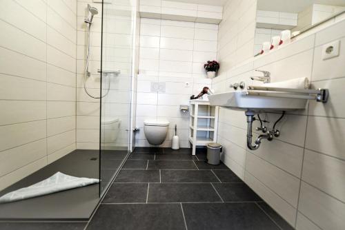 Koupelna v ubytování Haus Nordseebrandung NC54