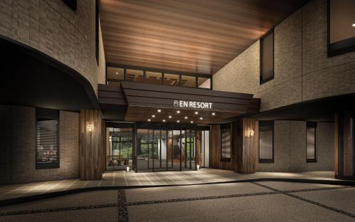 a rendering of the entrance to a building at EN RESORT Re'Cove Hakone in Hakone