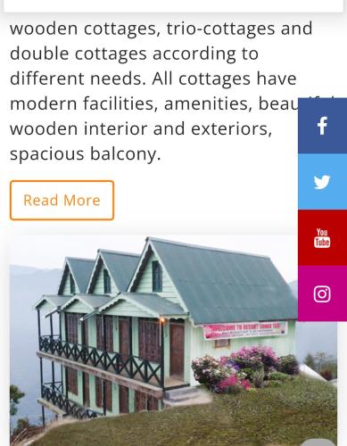 a screenshot of a webpage of a house at Resort Sonar Tari in Kalimpong