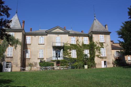 an old mansion with a large grassy yard at Domaine de Montclair in Pommiers