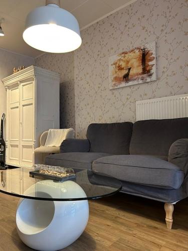 Ruang duduk di Studio- Apartment Hirschwiese 52 "cozy" für zwei