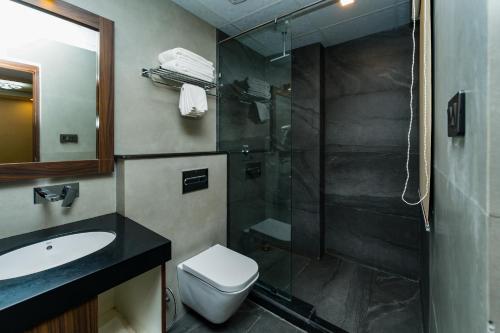 Koupelna v ubytování Prudential Hotel Nepal