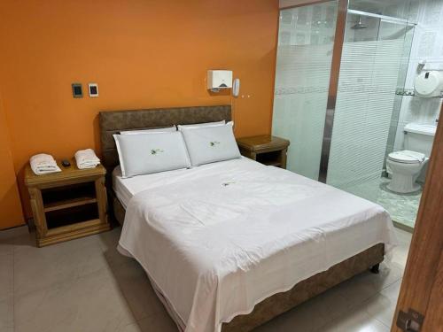 Koupelna v ubytování Hotel Bosque Chapinero