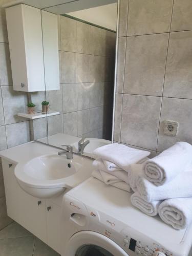 Et badeværelse på APARTMANI KATJA