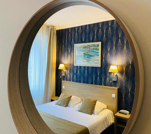 Hotel Ajoncs d'Orにあるベッド