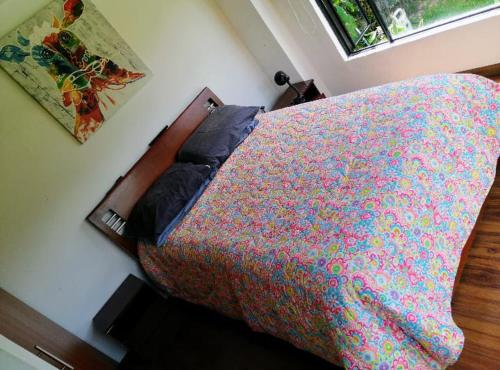 Säng eller sängar i ett rum på CASA MIRADOR AL CERRO