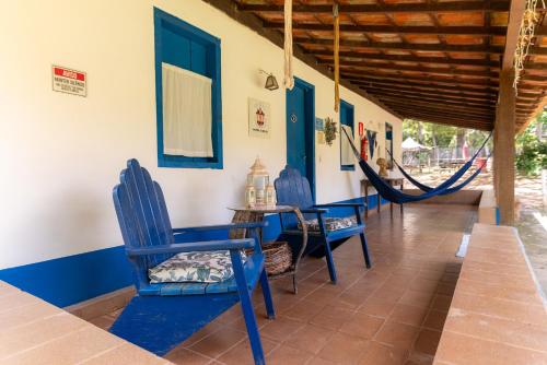 Χώρος καθιστικού στο Reduto das Artes Hostel pousada
