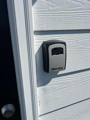 a black and white object on the side of a door at Private Studio in Davidson NC in Davidson