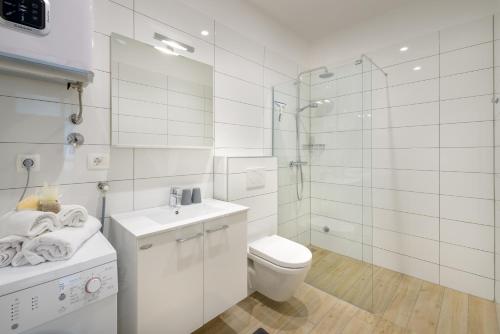 Vonios kambarys apgyvendinimo įstaigoje Apartments with a swimming pool Hvar - 22502