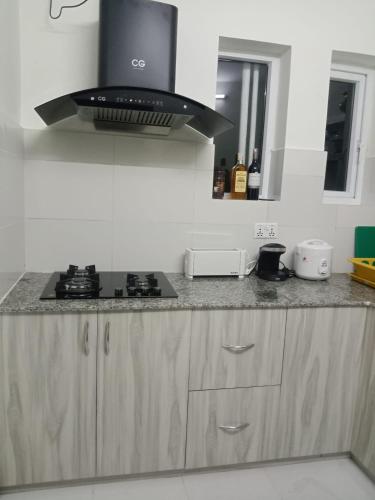 Kuchyň nebo kuchyňský kout v ubytování Chef House Resort