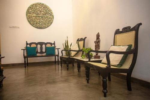 Zona de estar de Dhyana Beach Villa