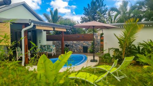 Κήπος έξω από το Bungalow Cosy Citronnelle