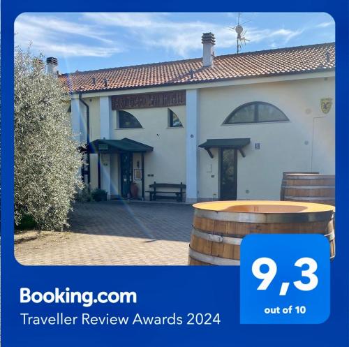 a review of a travel review awards in front of a house at Agriturismo San Michele in San Michele