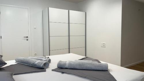 Katil atau katil-katil dalam bilik di Jednosobni apartman s pogledom na more
