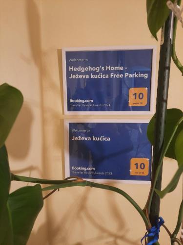 a sign for a home extralledlled free parking at Hedgehog's Home - Ježeva kućica Free Parking in Sarajevo