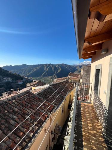 a view from the roof of a building at Casa Belvedere Motta Camastra Gole Alcantara in Motta Camastra
