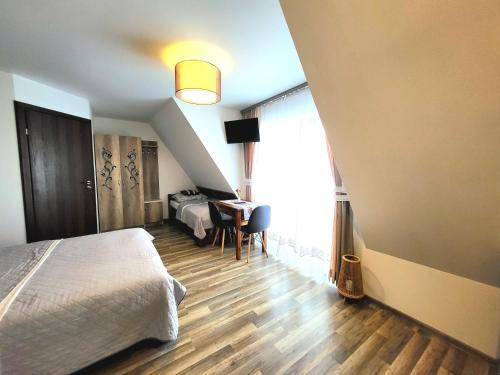 Cama o camas de una habitación en Wierchowianka