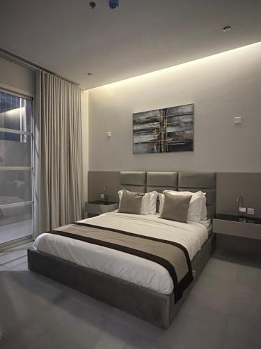 Postel nebo postele na pokoji v ubytování Al majdiah village قرية الماجدية