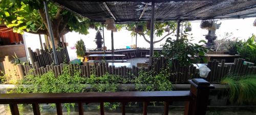 Jardín al aire libre en Lembongan Made Inn