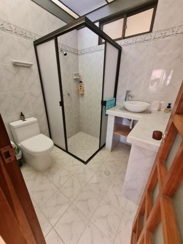 Ванная комната в Casa Vélez: habitación natural