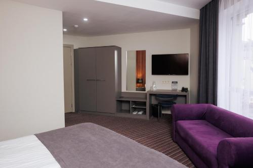 Televisyen dan/atau pusat hiburan di Boutique Hotel Central