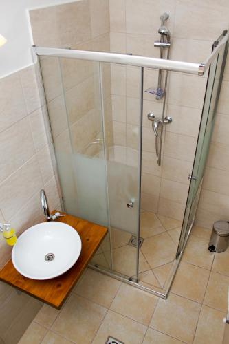 Ένα μπάνιο στο Guest House St. Mária