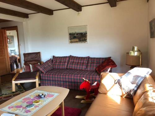 Un lugar para sentarse en Sagolikt läge med havsutsikt i Rörum på Österlen