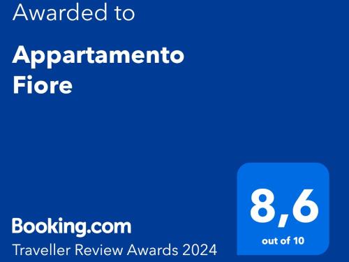 Certifikát, hodnocení, plakát nebo jiný dokument vystavený v ubytování Appartamento Fiore
