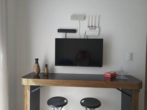 TV o dispositivi per l'intrattenimento presso Apartamento TODO SEU, facil acesso