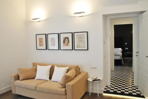 Predel za sedenje v nastanitvi App Leoncino Design Apartment in Rome