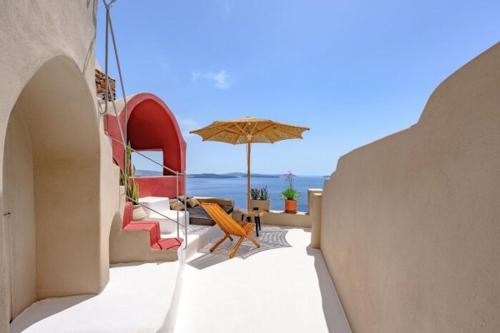 Stunning Santorini Villa 1 Bedroom Villa Indiana Private Heated Plunge
