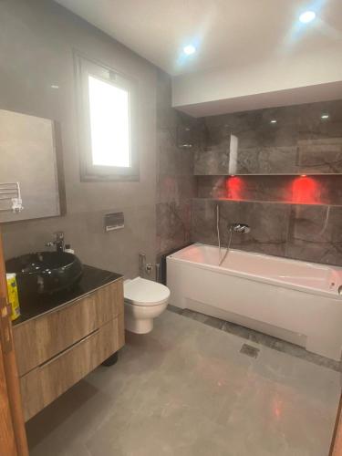 Bilik mandi di Villa oasis