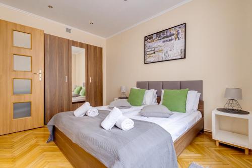 Lova arba lovos apgyvendinimo įstaigoje Apartament Rodzinny Giewont View Bulwary 6B by RentiloPL