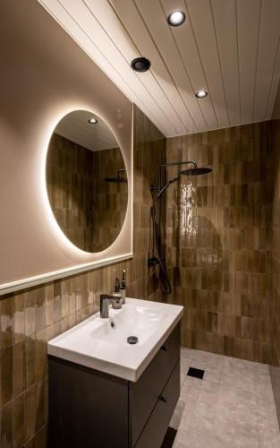 Ένα μπάνιο στο Lagom Lodge