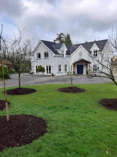 a large white house with trees in the yard at KYLEARD Ryan in Monasterevin