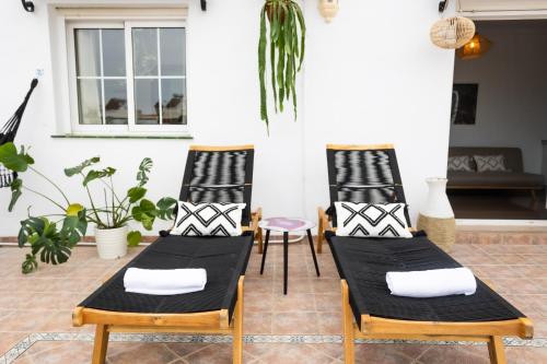 Posezení v ubytování Naim Guest House Nerja