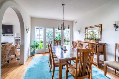 a dining room with a table and chairs at La Jolla Shores Oceanview Retreat in San Diego
