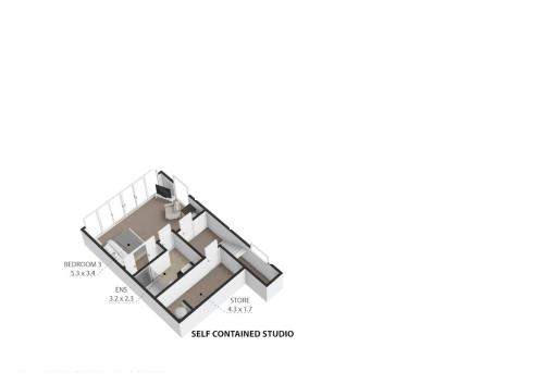 a floor plan of a proposed apartment at Doubtless Bay Villas in Cable Bay