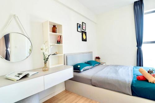 Ένα ή περισσότερα κρεβάτια σε δωμάτιο στο SOHO Spacious Aparts, CENTRAL Location