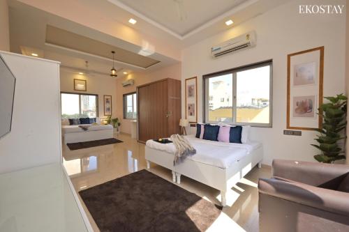 Χώρος καθιστικού στο EKO STAY - Octagon Farms Villa